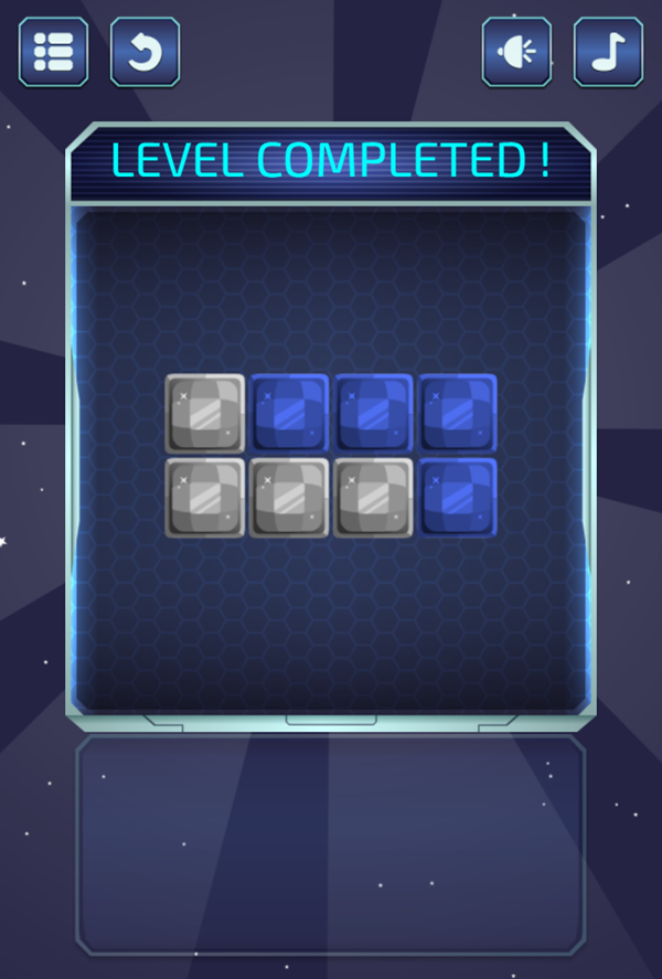 Spacial Blocks Game Level Play Screenshot.