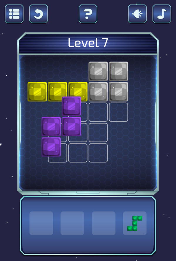 Spacial Blocks Game Next Level Screenshot.