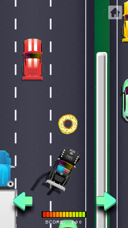 Speed Cops Game Play Screenshot.