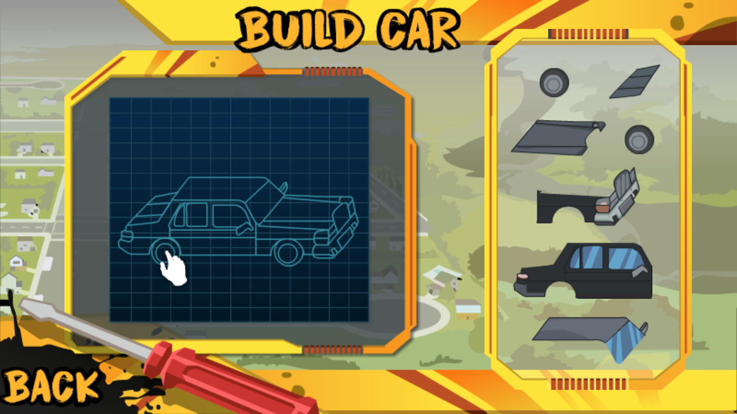 Speedlust Driver Game Build Car Screenshot.