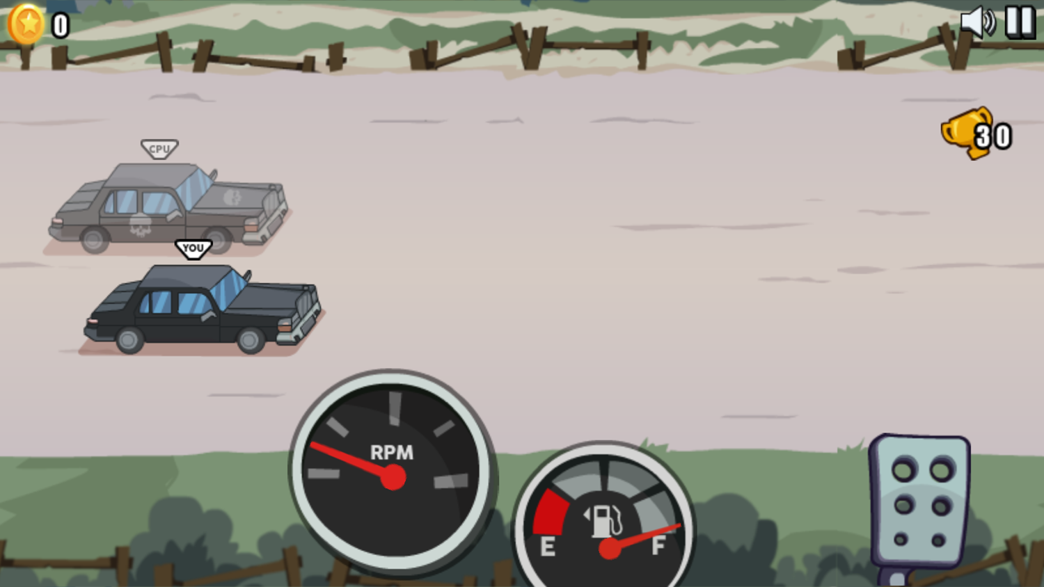 Speedlust Driver Game Start Screenshot.
