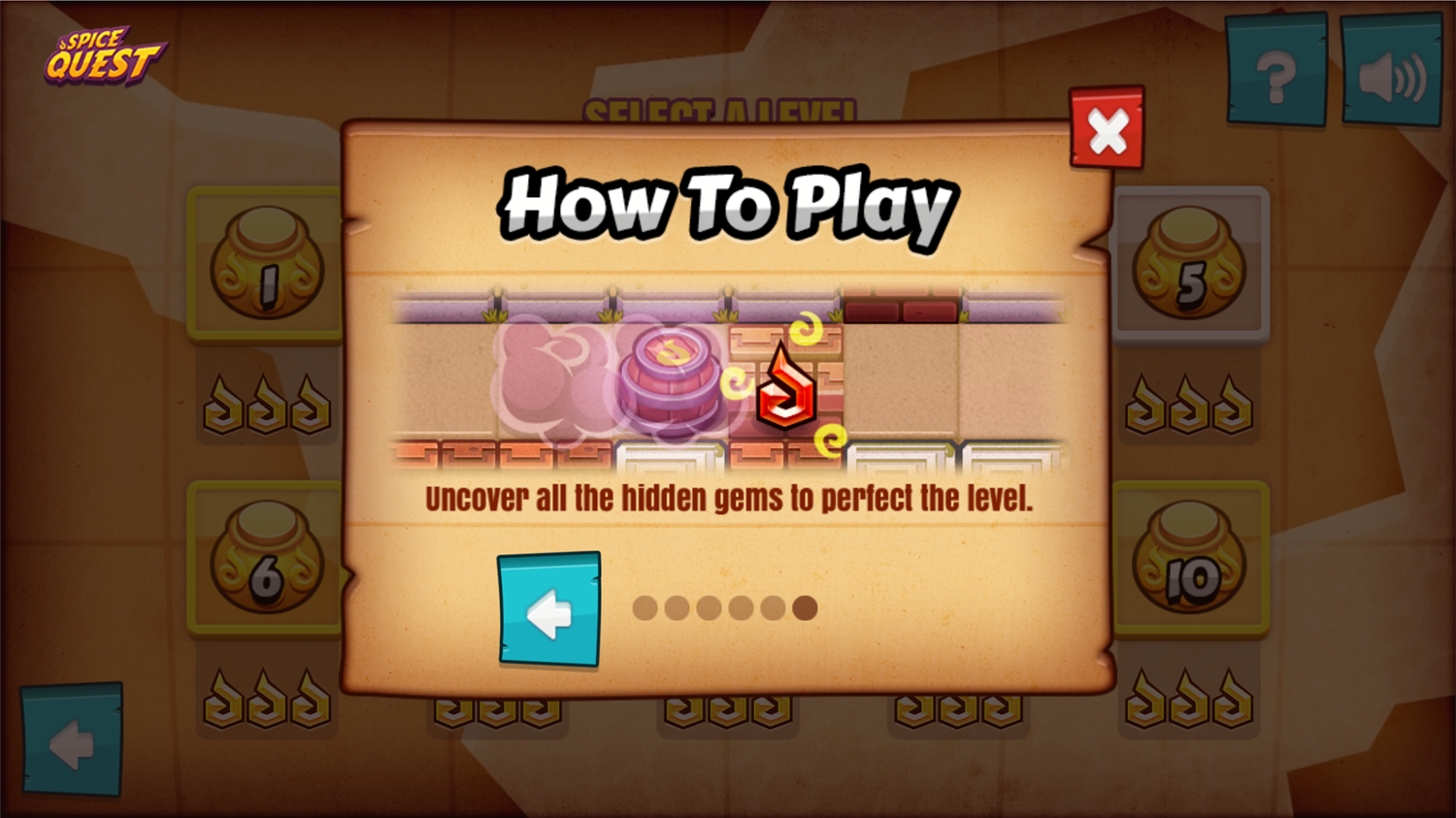 Spice Quest Game Hidden Gems Screenshot.