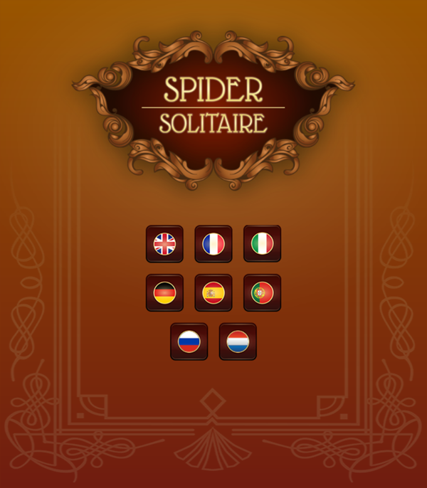 Spider Game Languages Screenshot.