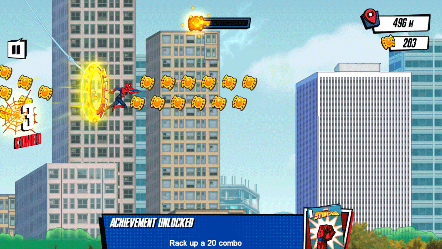 Spider Man Mysterio Rush Game Screenshot.