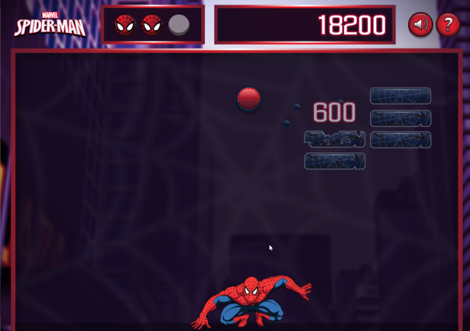 Spider-Man Venom's Vengeance Game Play Screenshot.