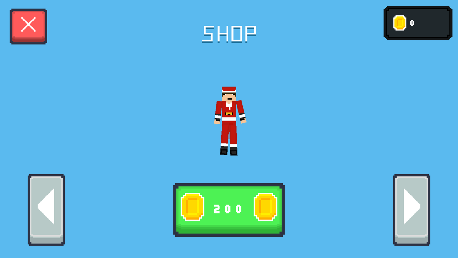 Spider Noob Game Shop Screen Screenshot.