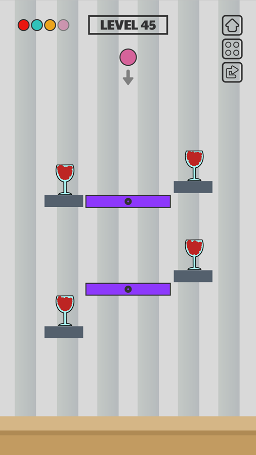 Spill Wine Game Final Level Screenshot.