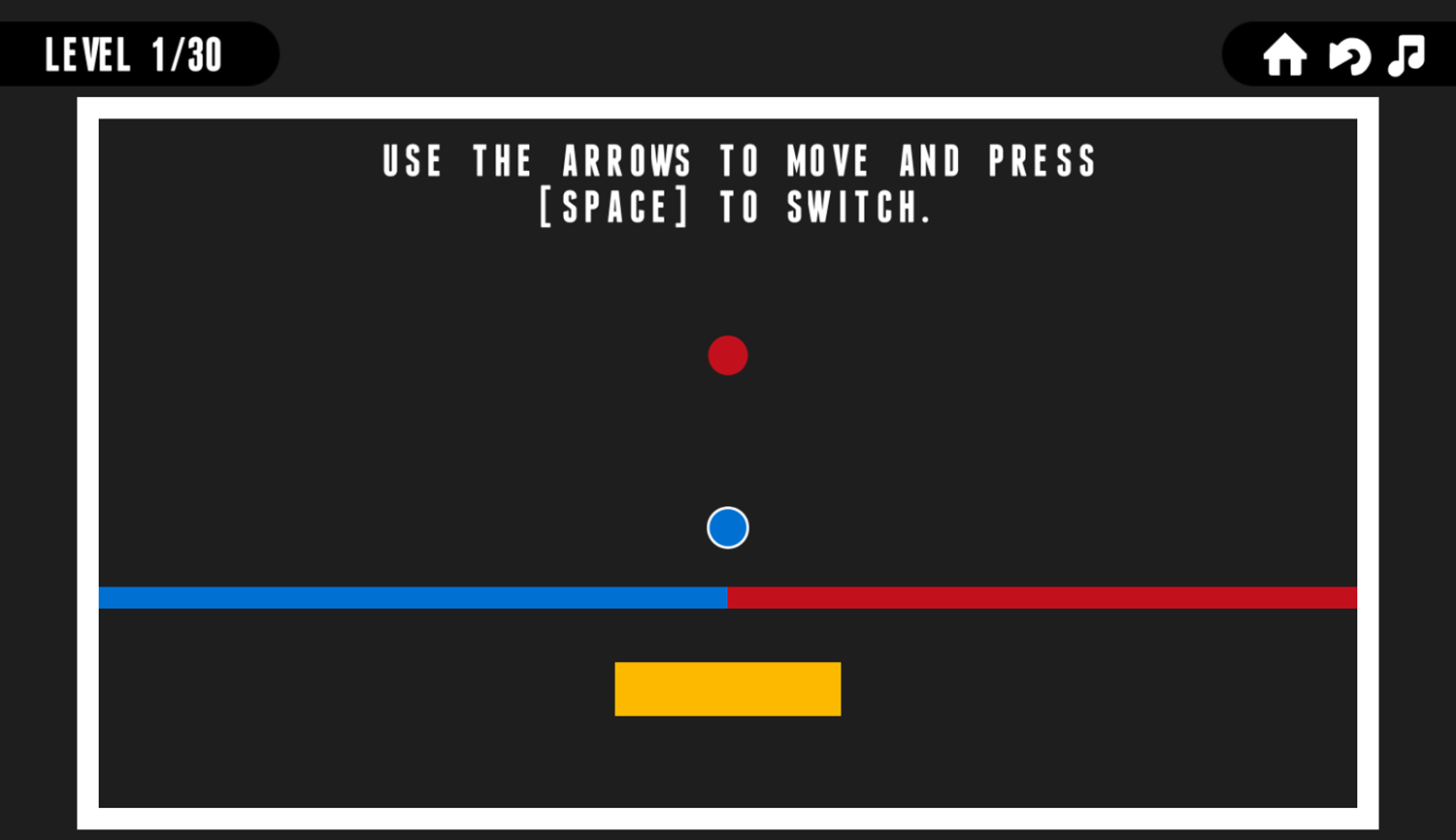 Spin Move Game Level Start Screenshot.