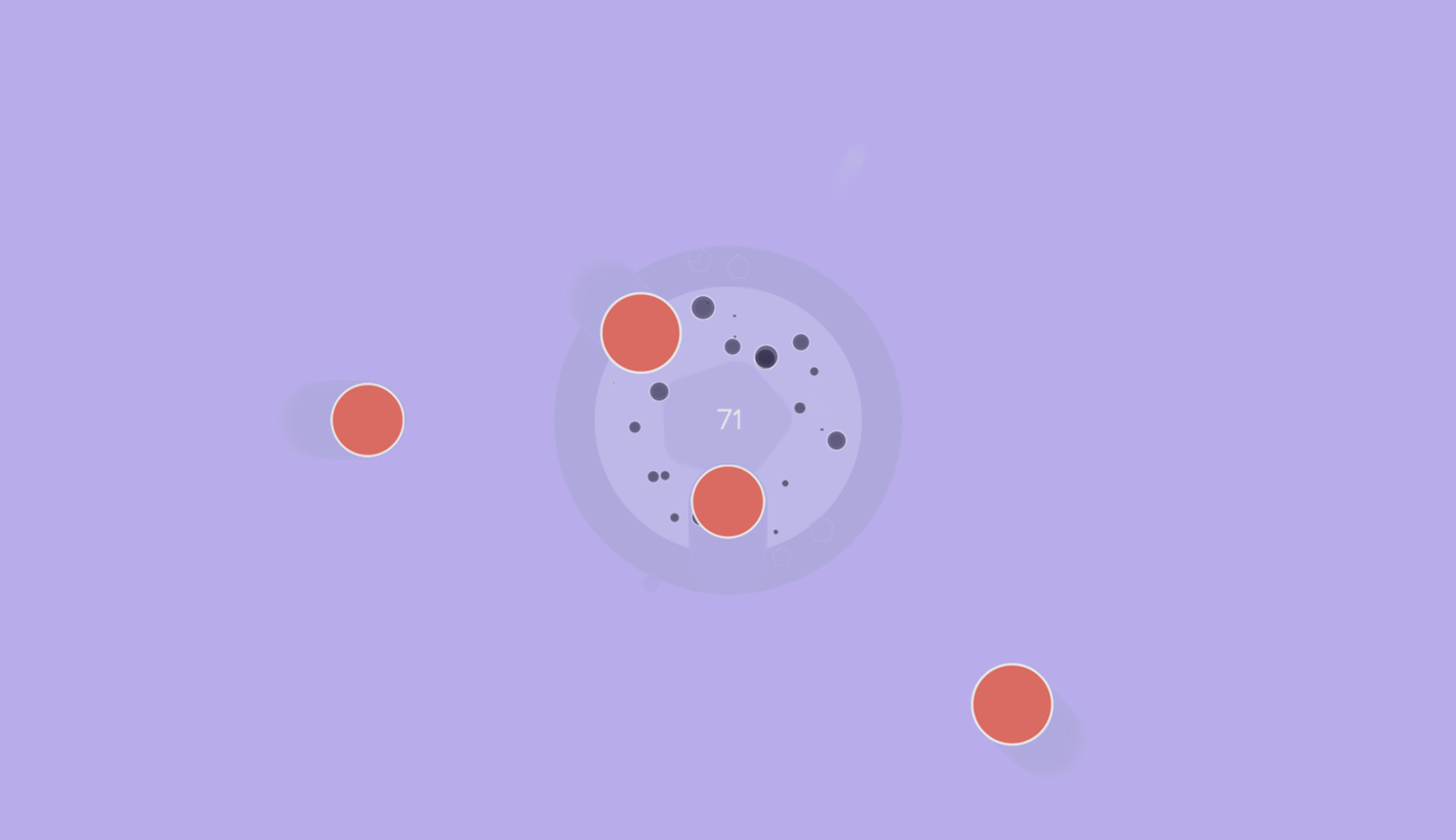 Spin Shooting Game Over Screenshot.