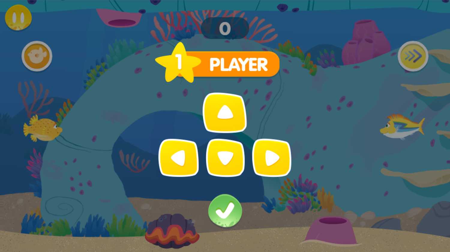 Splash and Bubbles Finball Friends Game Single Player How to Play Screen Screenshot.