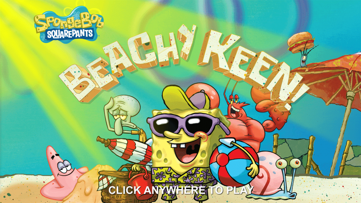 Spongebob Squarepants Beachy Keen Welcome Screen Screenshots.