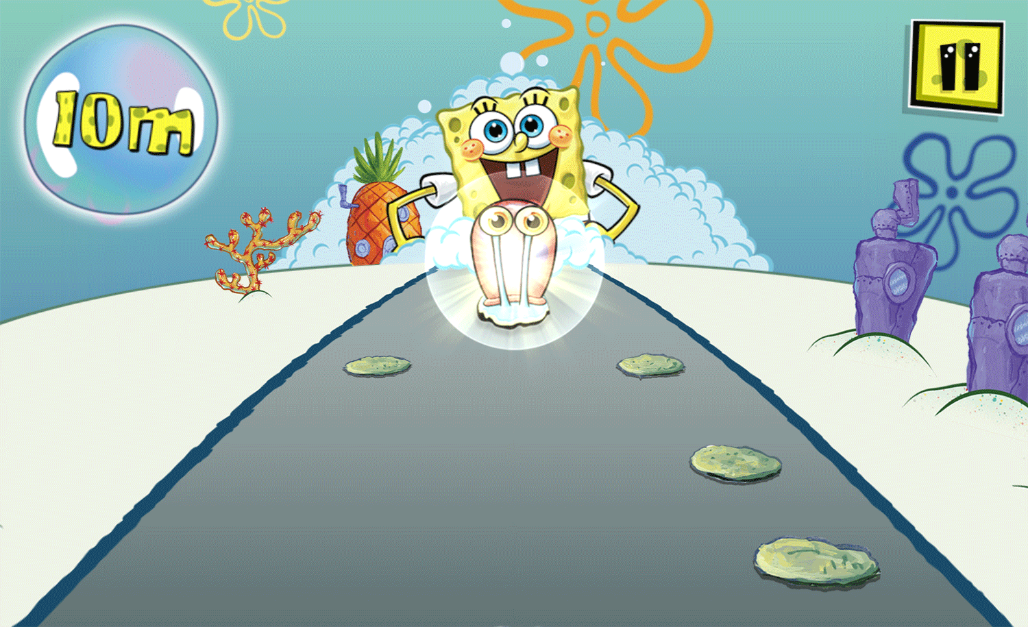 Spongebob Squarepants Bedtime in Bikini Bottom Meow No Game Screenshot.