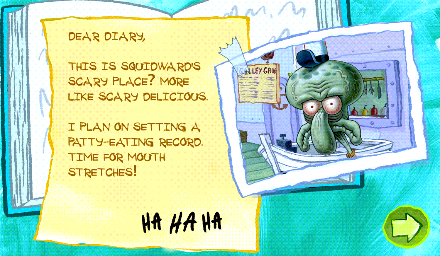 Spongebob Squarepants Bikini Bottom Button Bash Diary Screenshot.