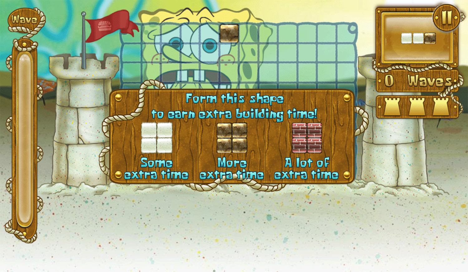 Spongebob Squarepants Grand Sand Fortress Extra Tips Screenshot.