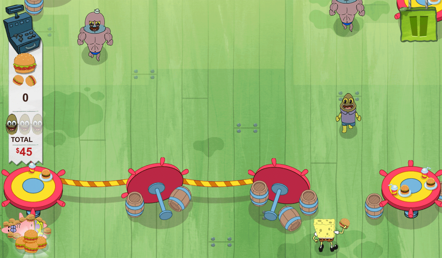 Spongebob Squarepants Krabby Patty Crisis Patty Royale Game Screenshot.