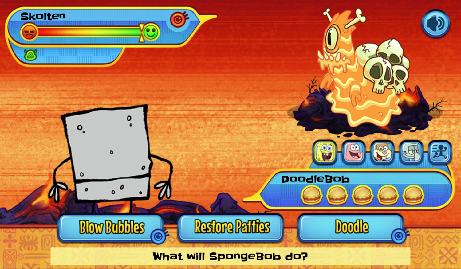 SpongeBob SquarePants Monster Island Adventure Game Final Boss Battle Screenshot.