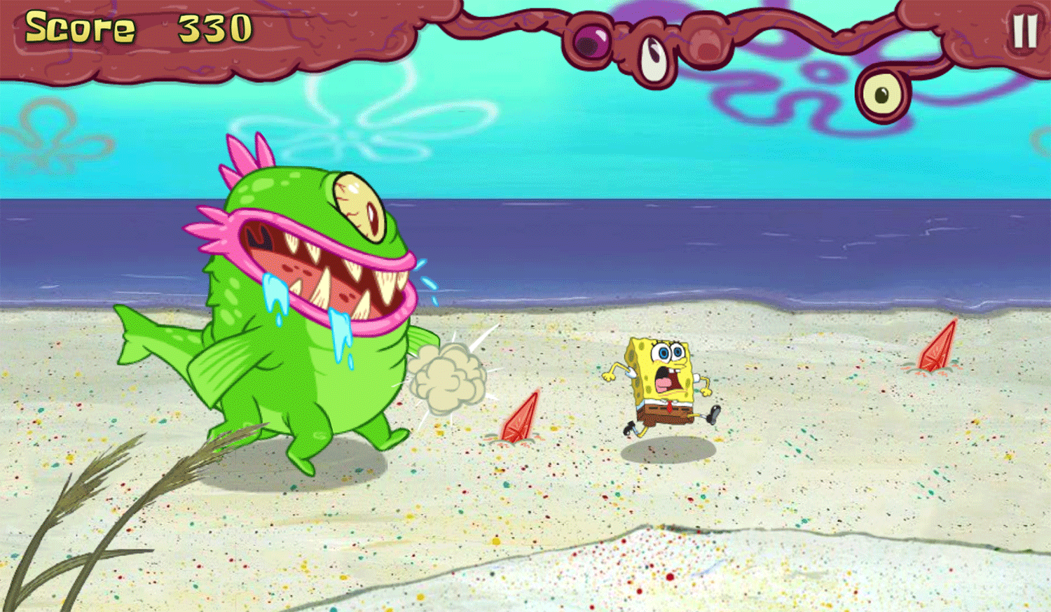 Spongebob Squarepants Monster Island Game Screenshot.