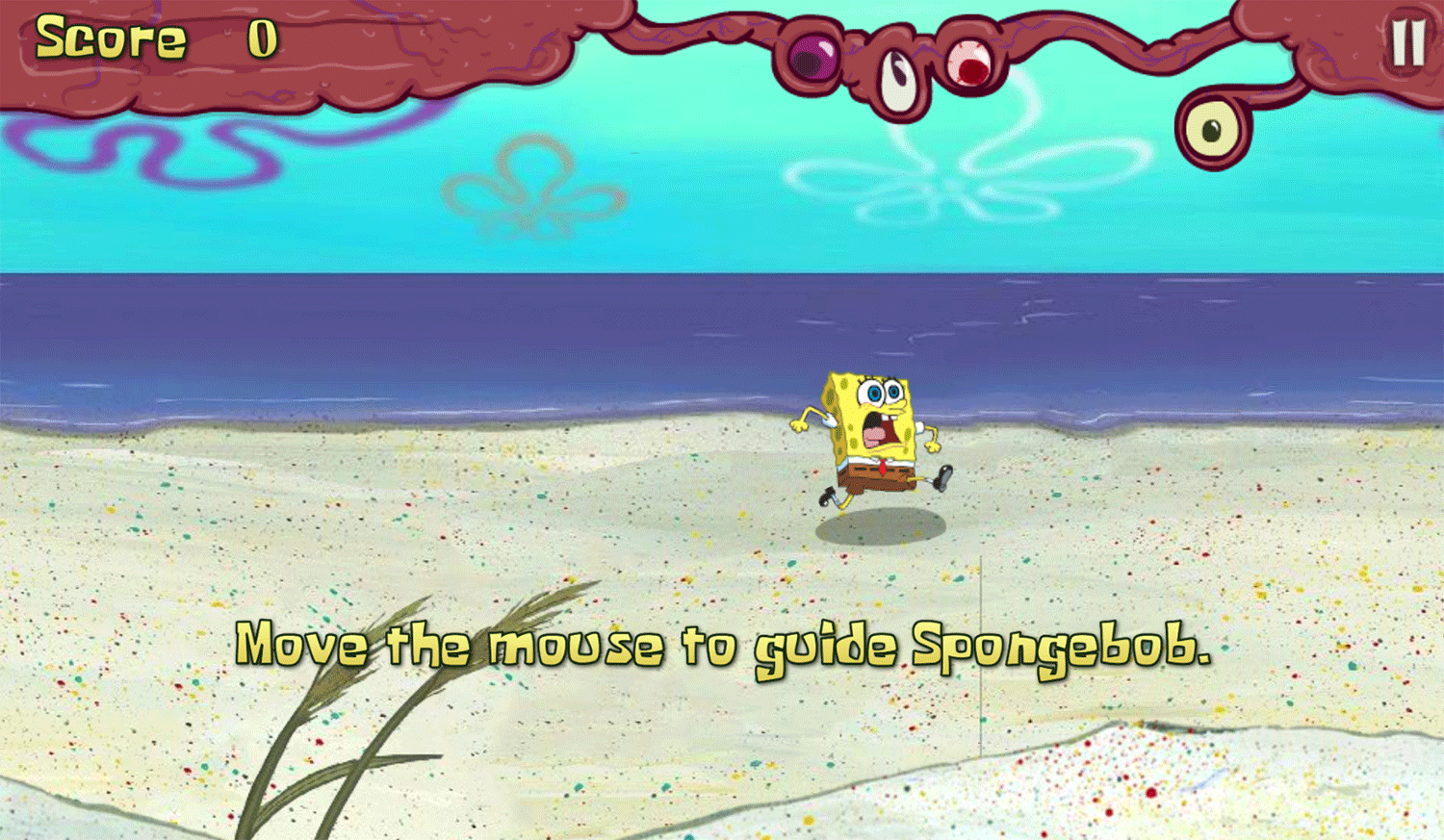 Spongebob Squarepants Monster Island Instructions Screenshot.