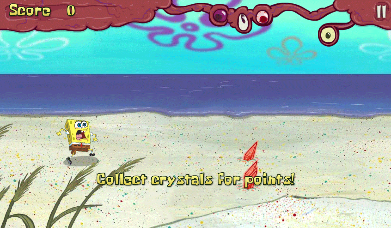 Spongebob Squarepants Monster Island Play Tips Screenshot.