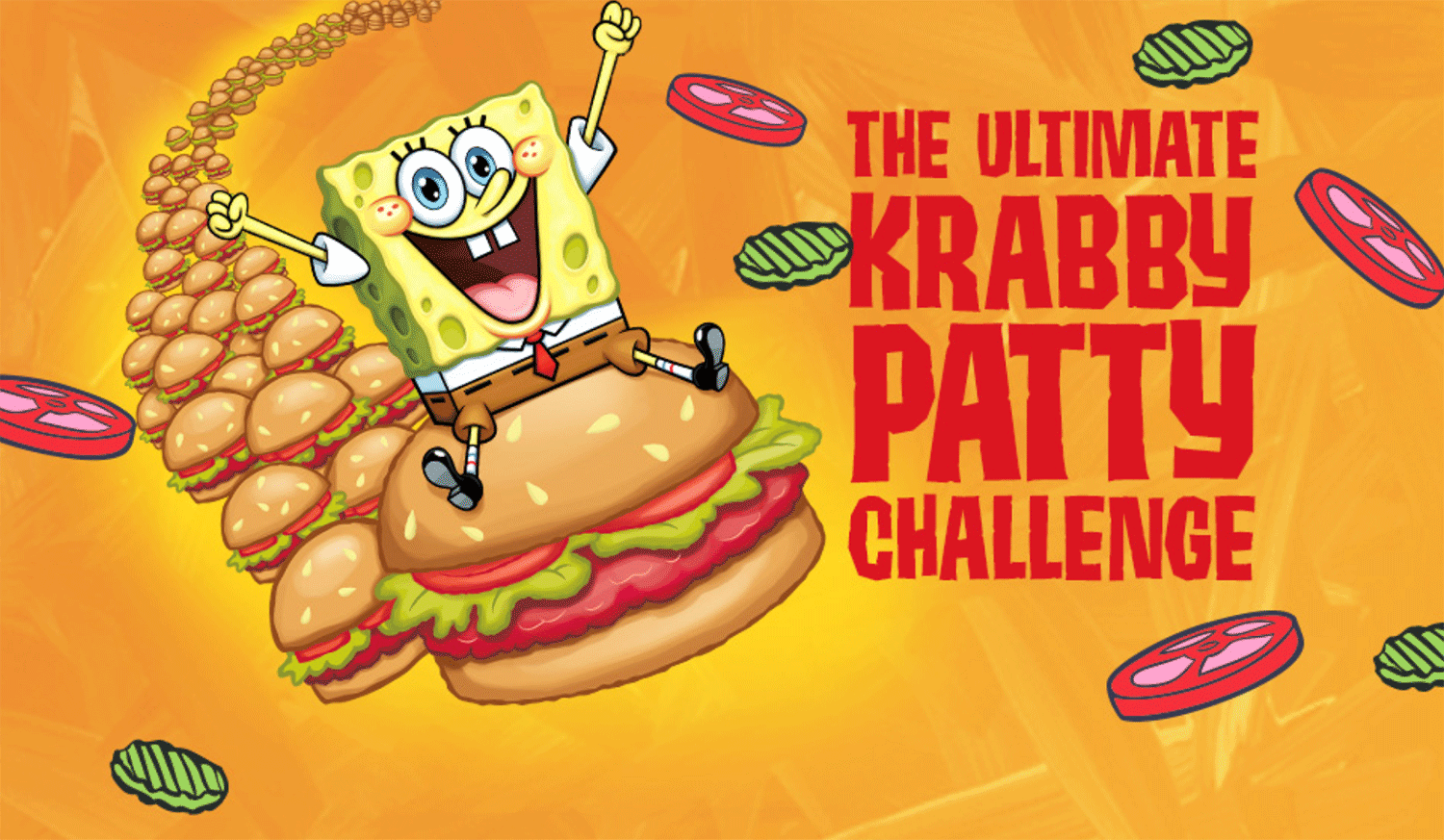 Spongebob Squarepants The Ultimate Krabby Patty Challenge Welcome Screen Screenshot.