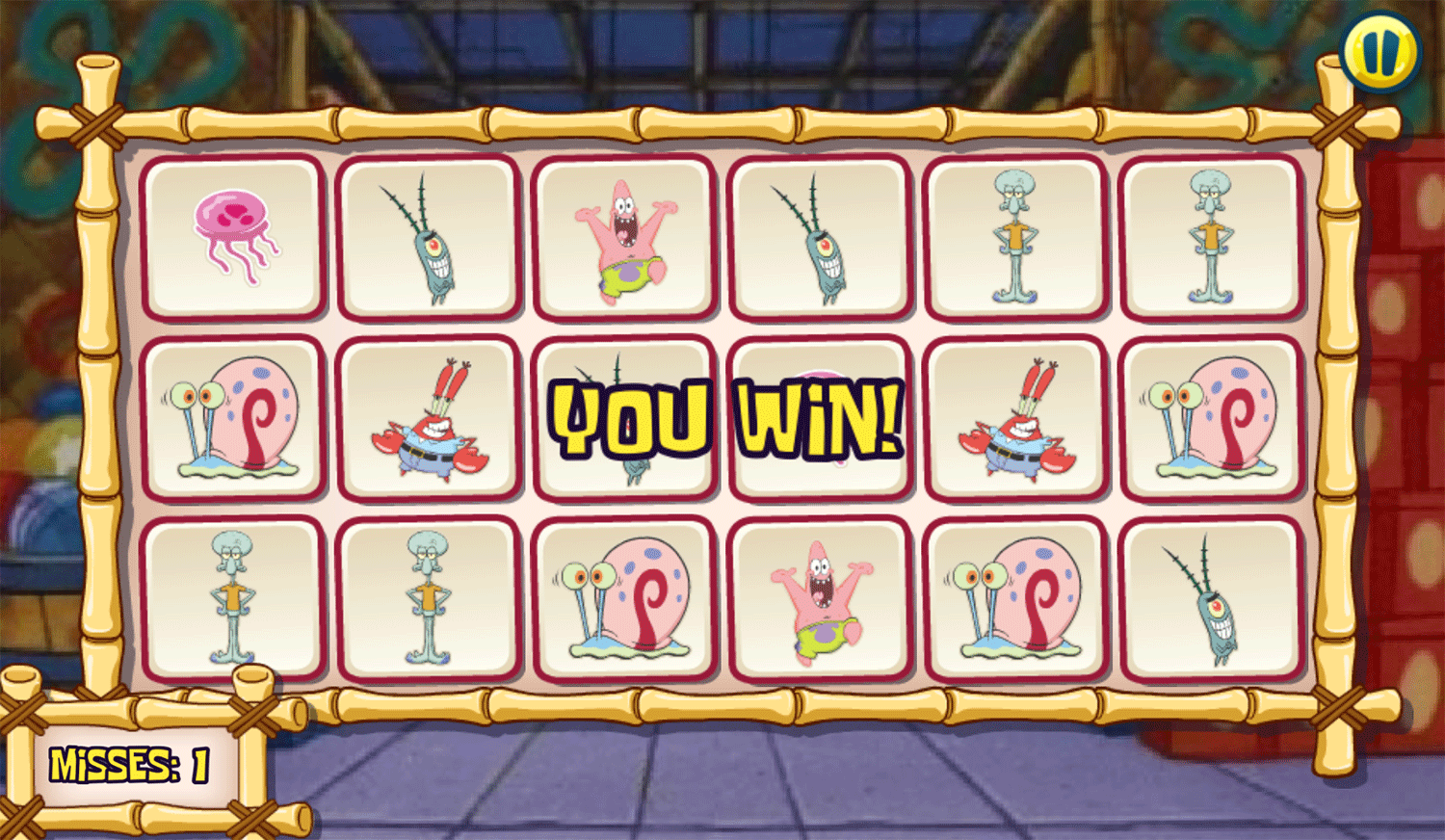 Spongebob Squarepants Toy Store Trial Win Screenshot.