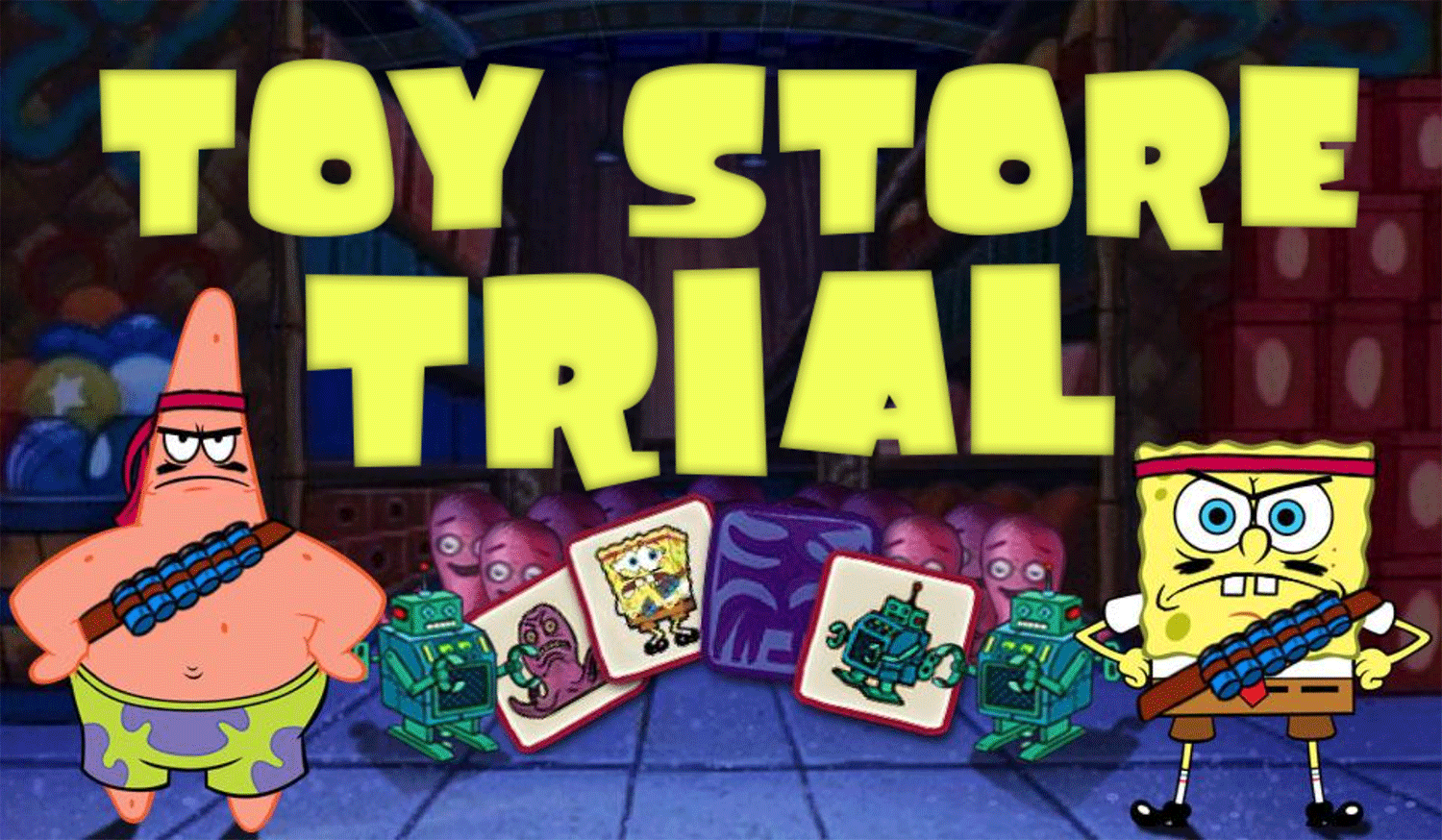 Spongebob Squarepants Toy Store Trial Welcome Screen Screenshot.