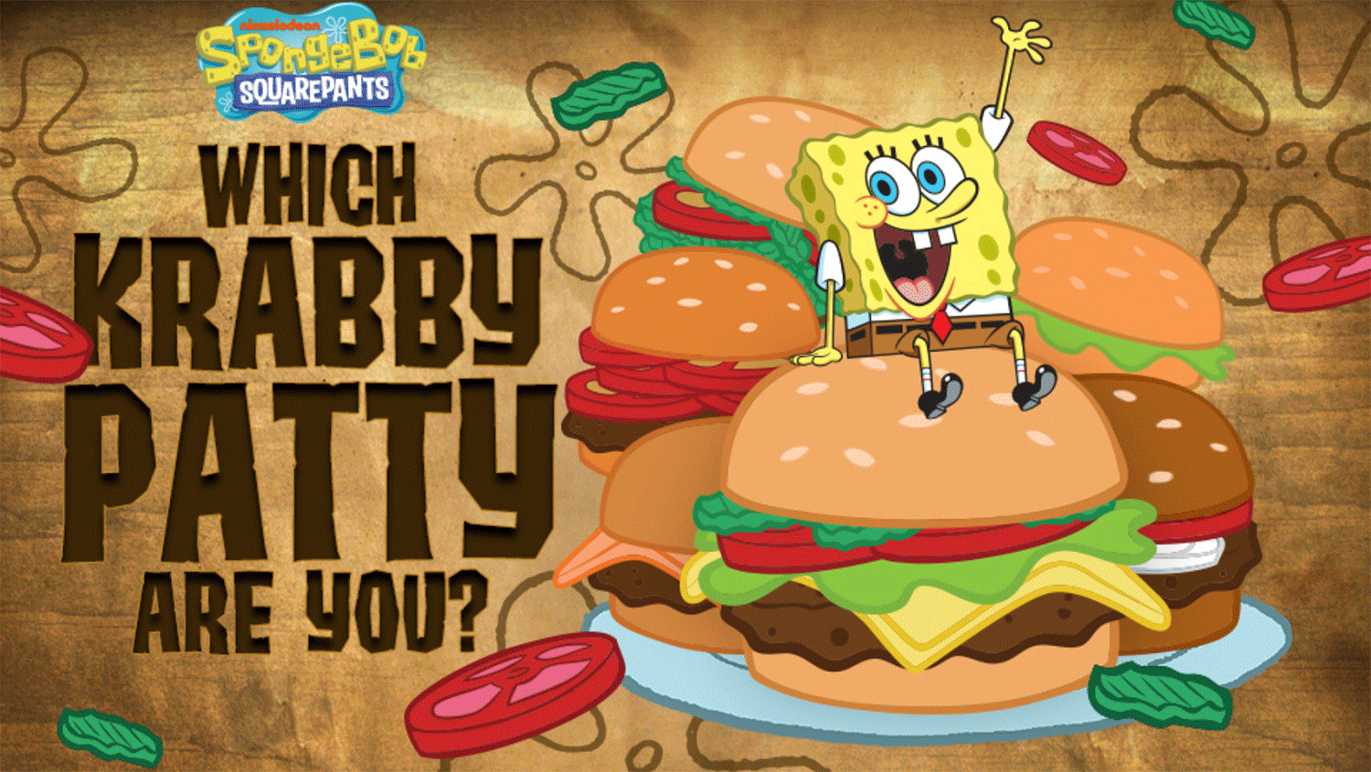 Spongebob Squarepants Which Krabby Patty Are You Welcome Screen Screenshot.
