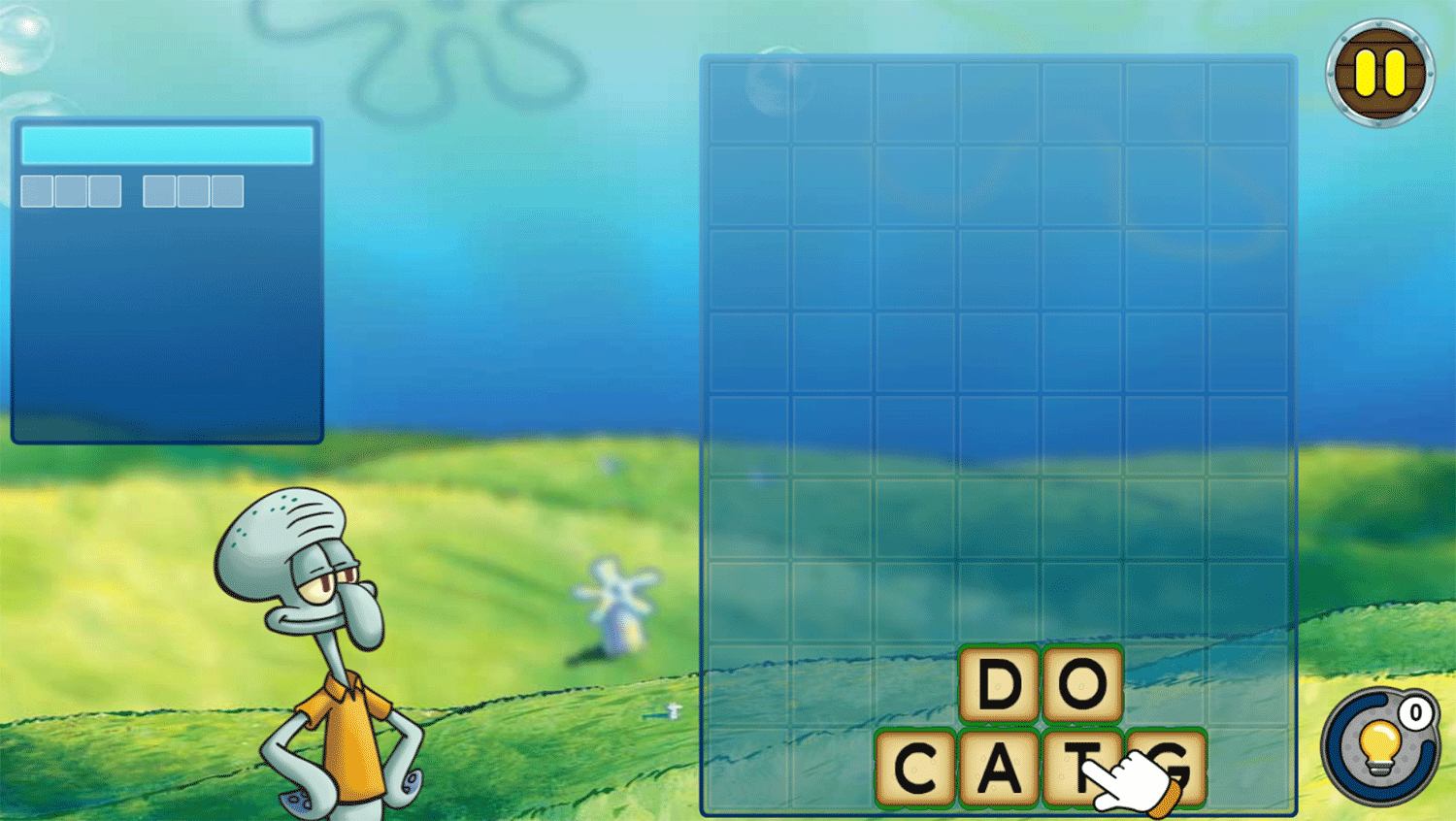Spongebob Squarepants Word Blocks How To Play Screenshot.