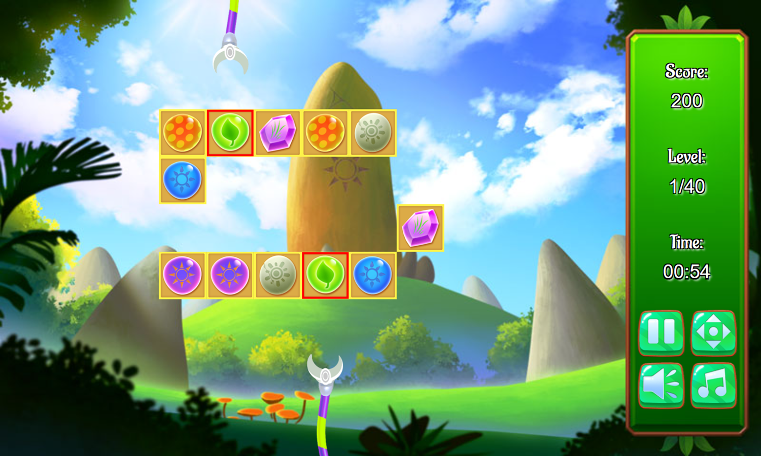 Spring Grabbers Game Play Screenshot.