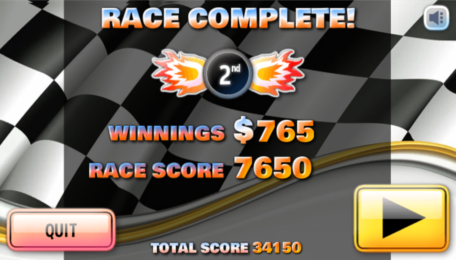 Sprint Club Nitro Game Race Complete Screenshot.