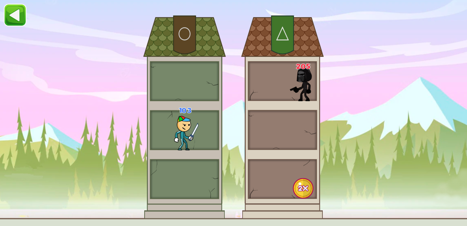 Squad Tower Game 2x Coin Screenshot.