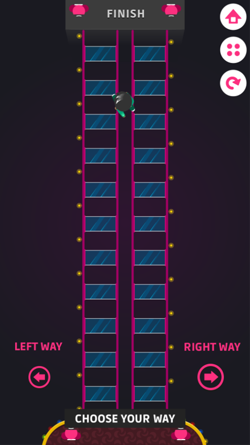 Square Game Glass Bridge Game Play Screenshot.