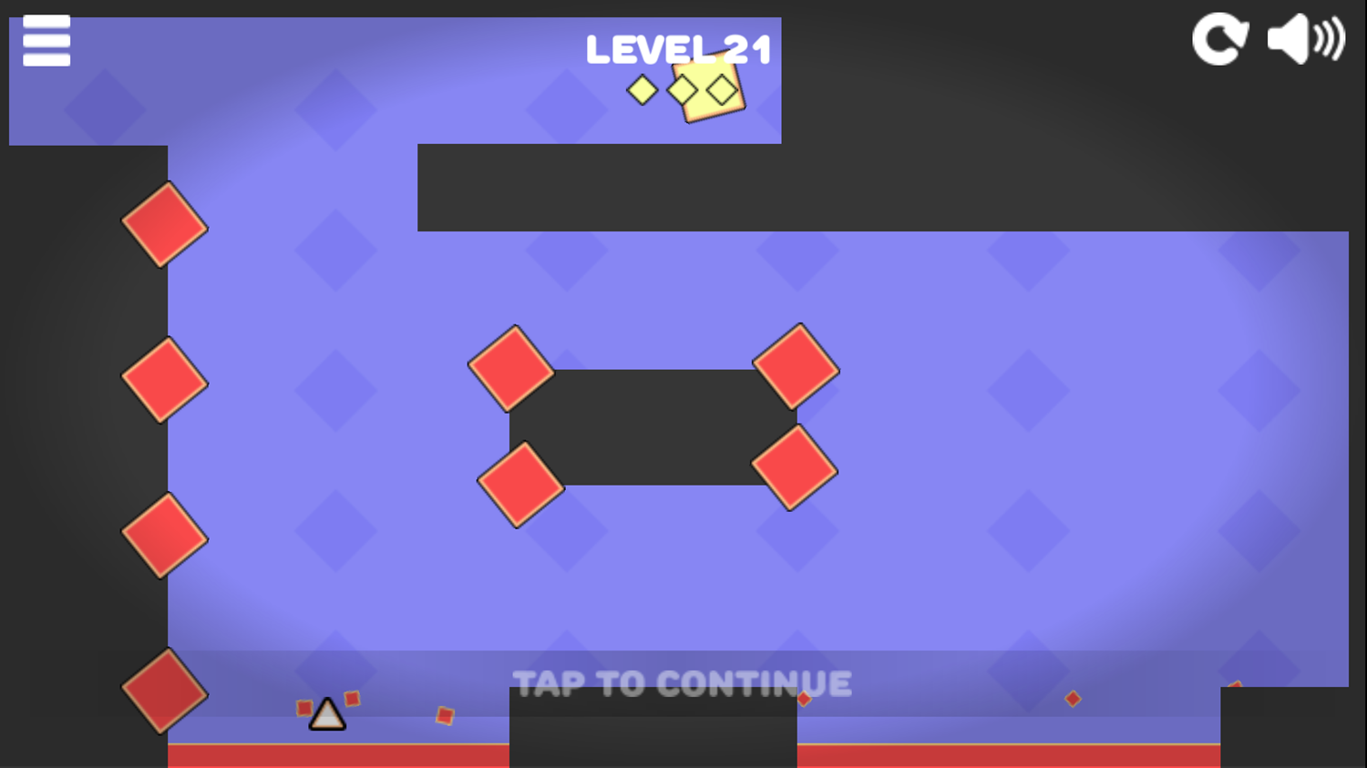 Square Jet Game Level Beat Screenshot.