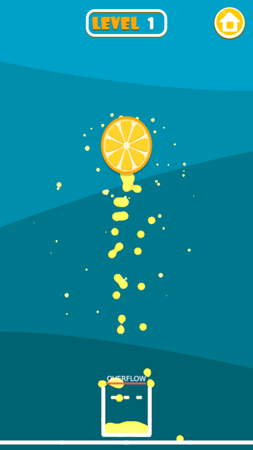 Squeeze Oranges Game Play Screenshot.