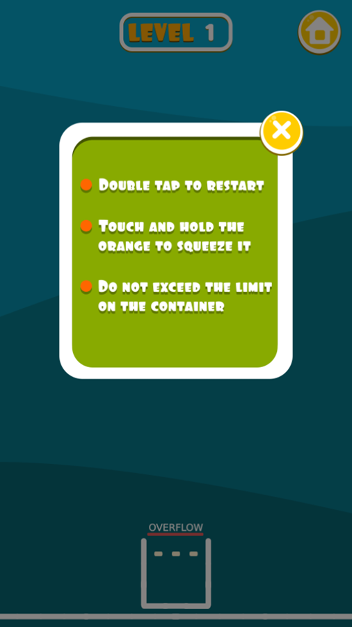 Squeeze Oranges Game How To Play Screenshot.
