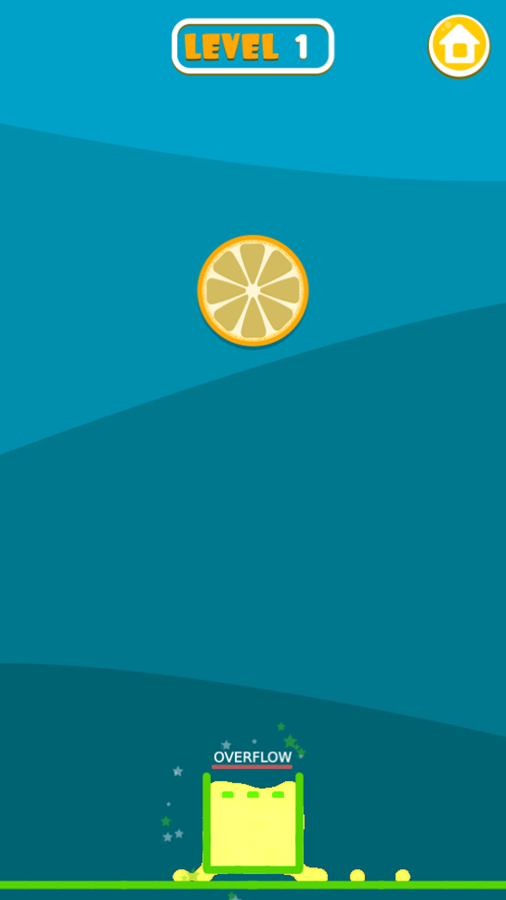 Squeeze Oranges Game Level Complete Screenshot.
