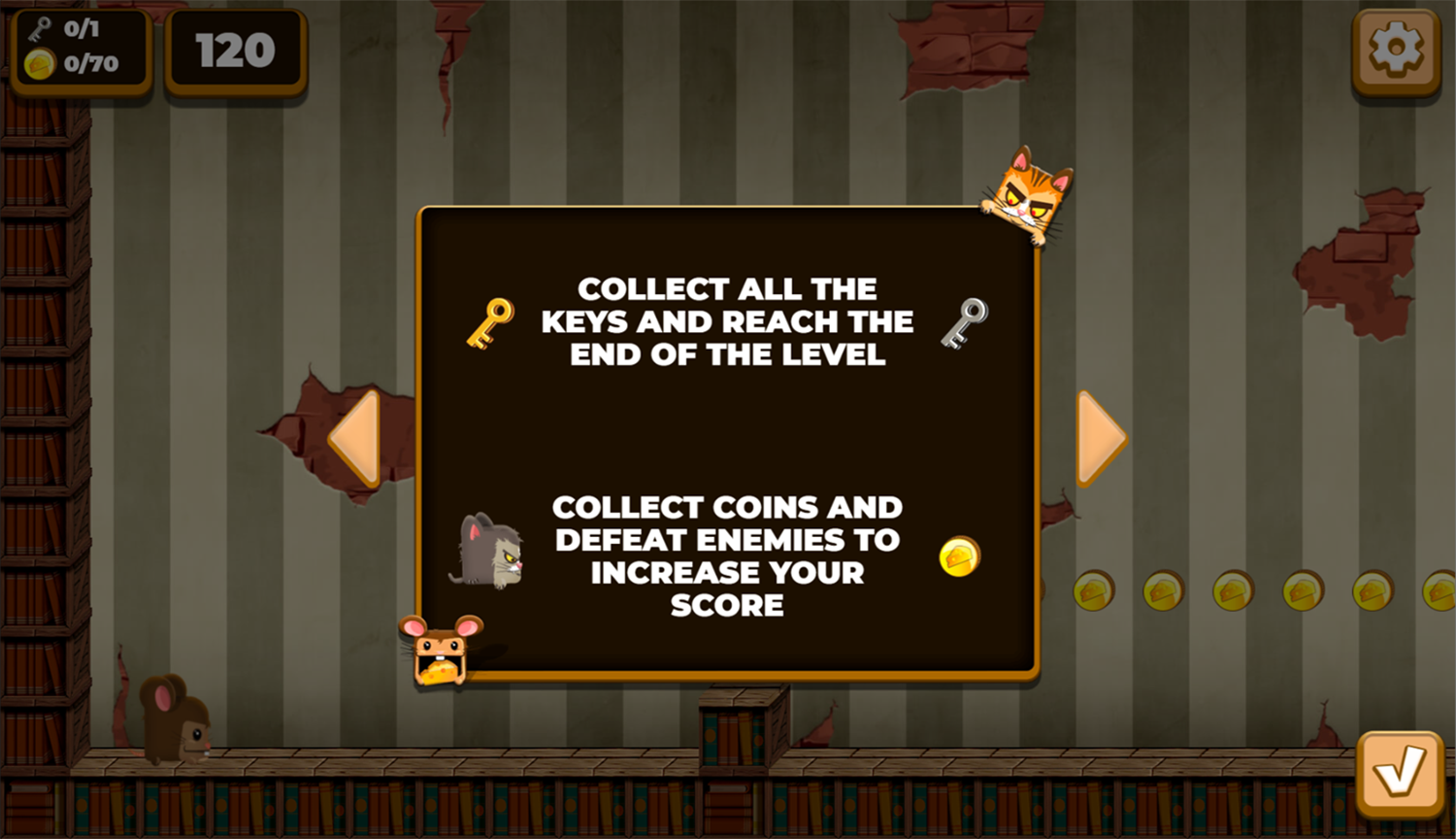 Squicky Game Instructions Screenshot.