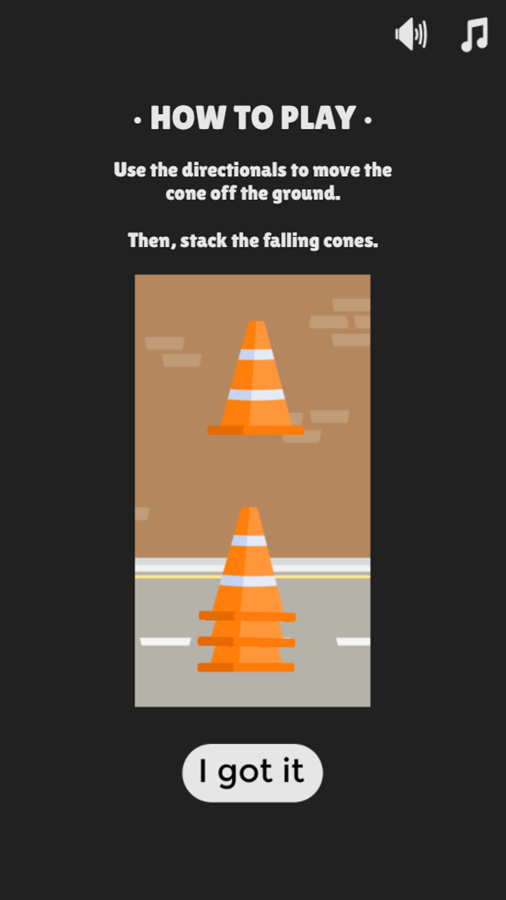 Stack Cones Game How To Play Screenshot.