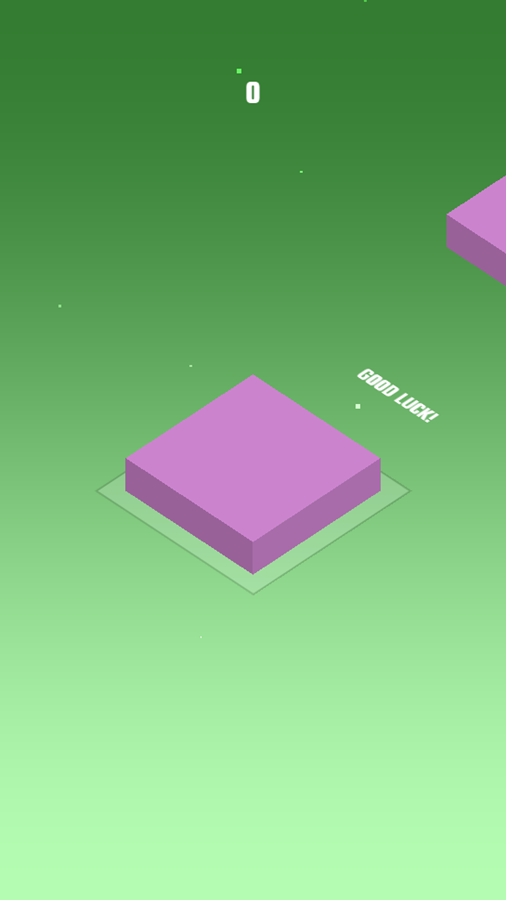 Stack It Game Start Screenshot.