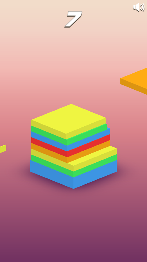 Stacking Colors Game Play Screenshot.