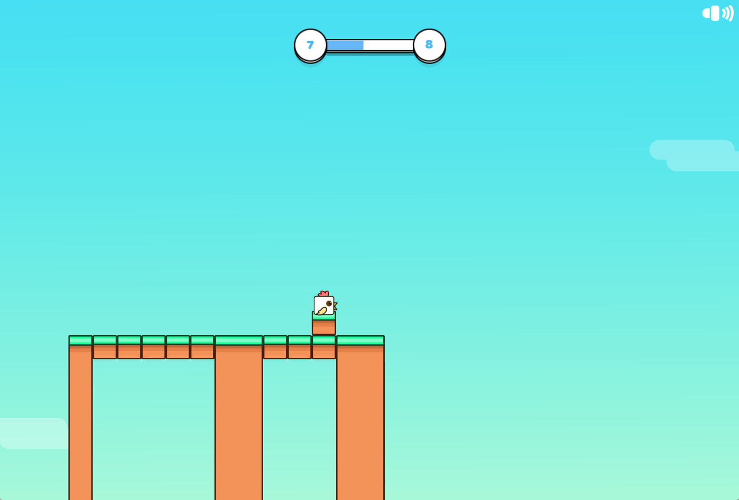 Stacky Chicken Gameplay Screenshot.