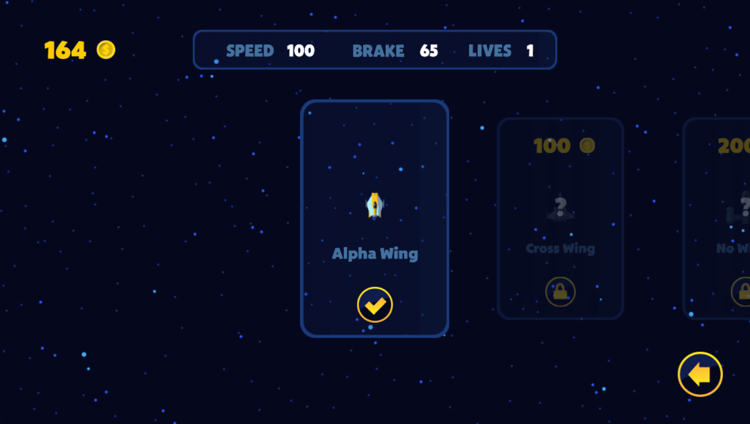 Star Battles Game Hangar Screenshot.