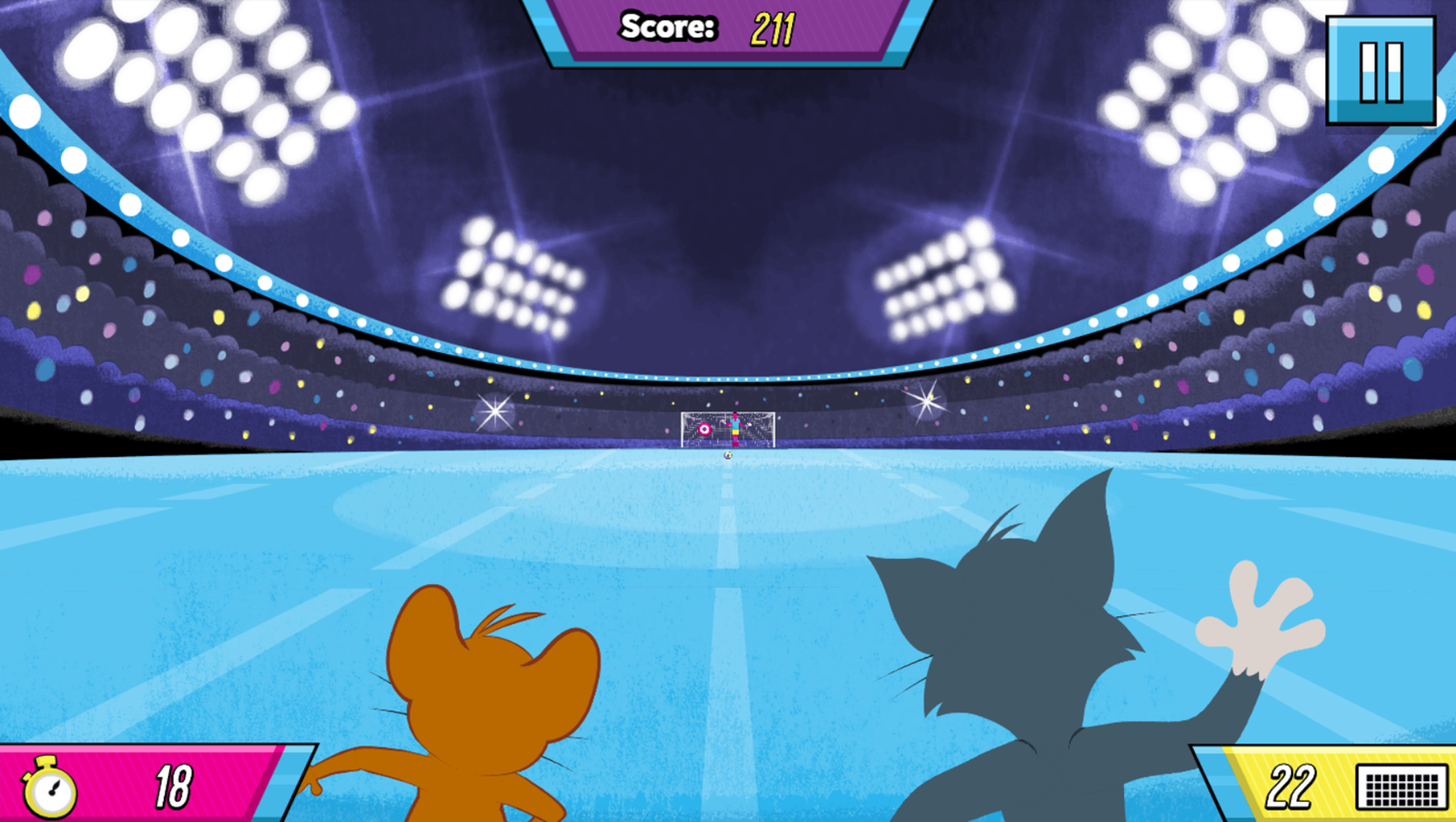 Star Striker Game Change Stage Screenshot.