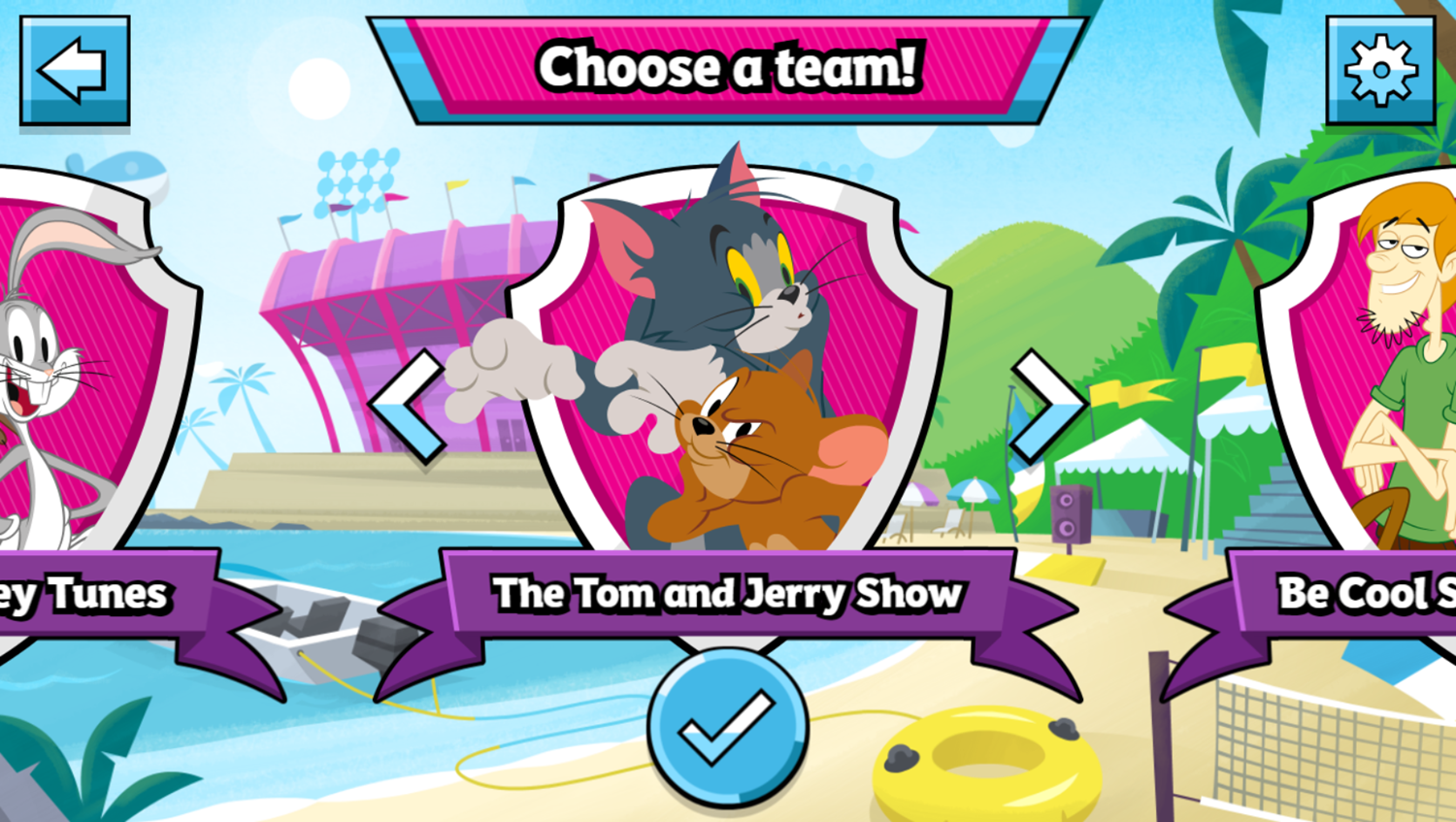 Star Striker Game Choose Team Screenshot.