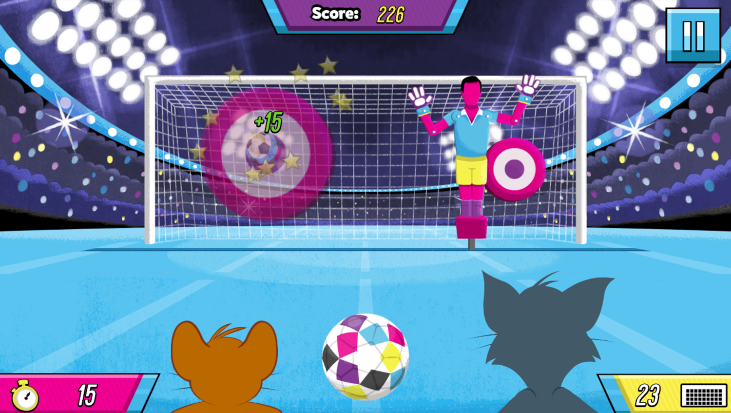 Star Striker Game Challenge Screenshot.