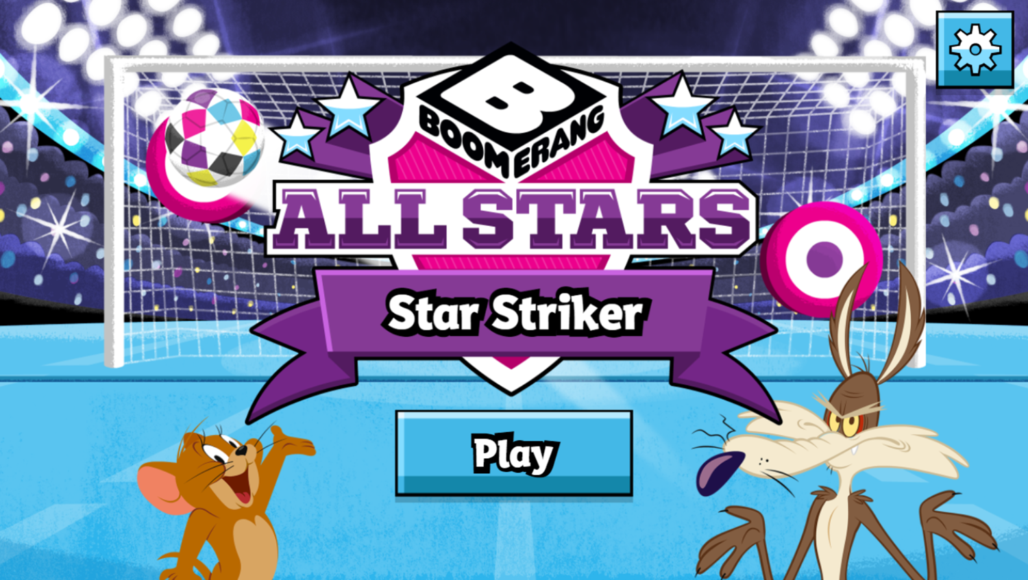 Star Striker Game Welcome Screen Screenshot.