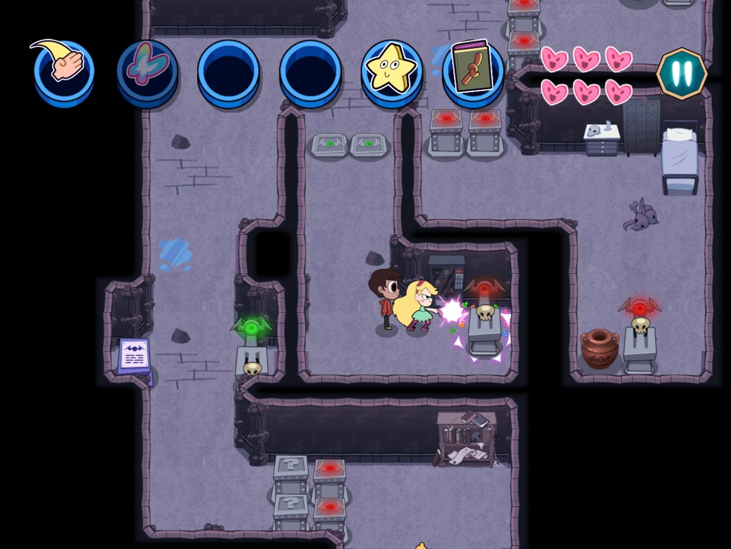 Star vs the Dungeon of Evil Game Next Area Screenshot.