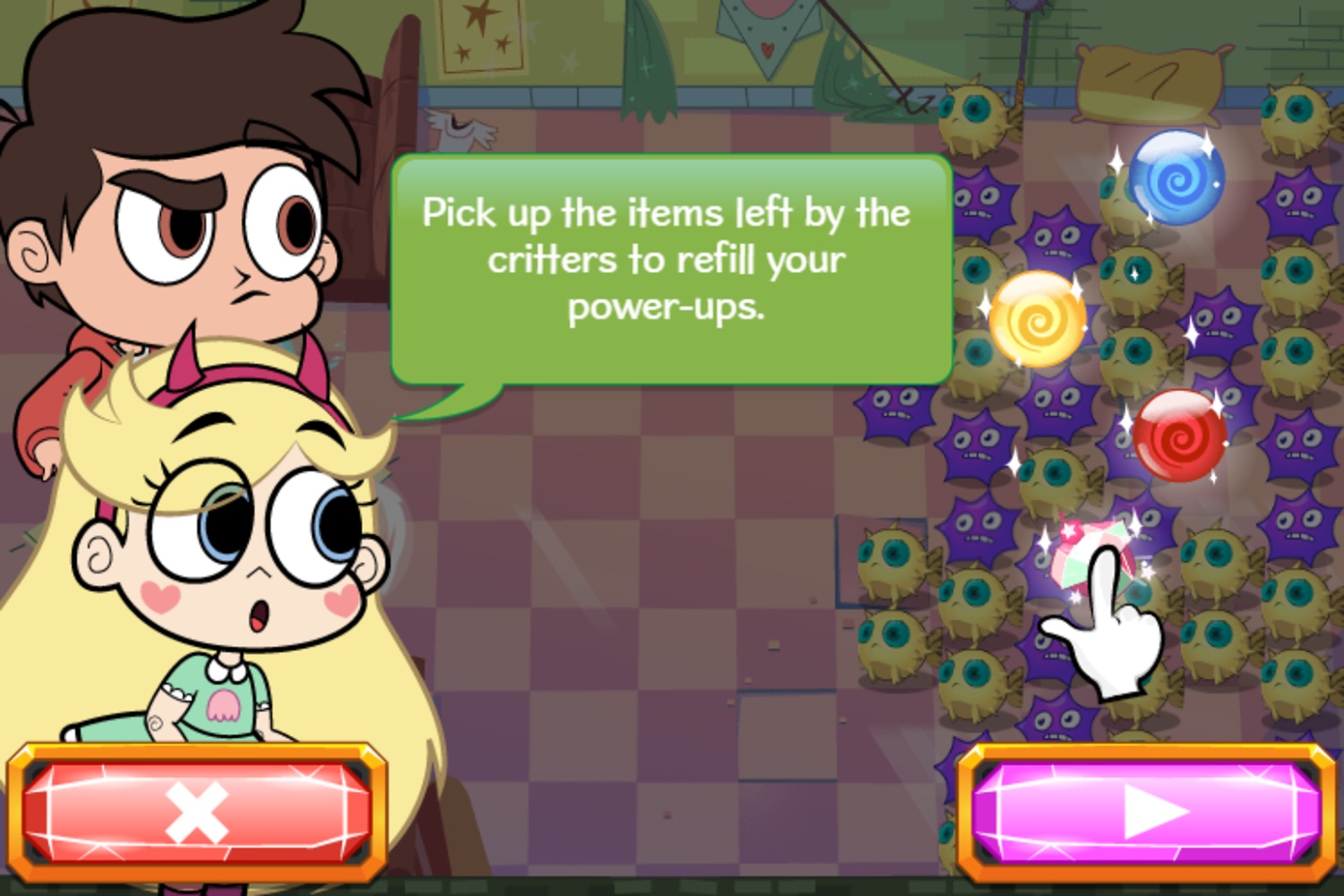 Star vs the Forces of Evil Creature Capture Game Pick Up Item Screenshot.