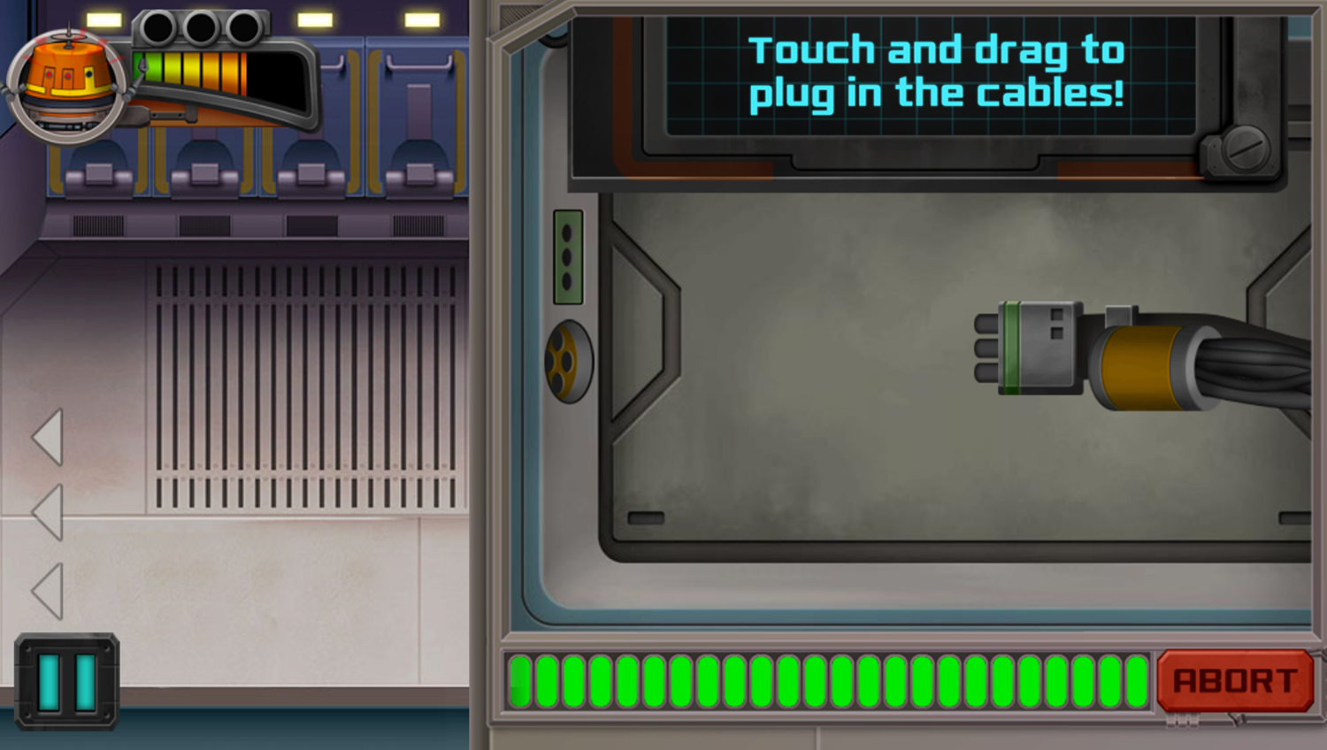 Star Wars Rebels Chopper Chase Game Plug Cable How To Play Screenshot.