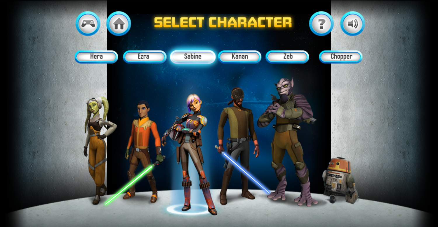 Star Wars Rebels Special Ops Character Select.